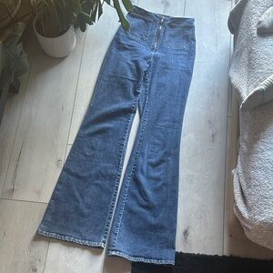 Reformation Cher High-Waisted Flare Jeans Size 8